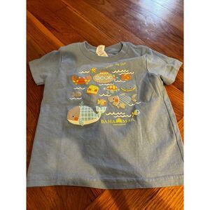 Baha Mar Nassu Bahamas‎ Unisex Toddler Fish Whale Under The sea Shirt 18M Blue